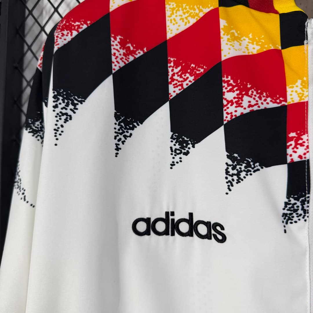 1994 Germany White Retro Track Jacket detalj 4