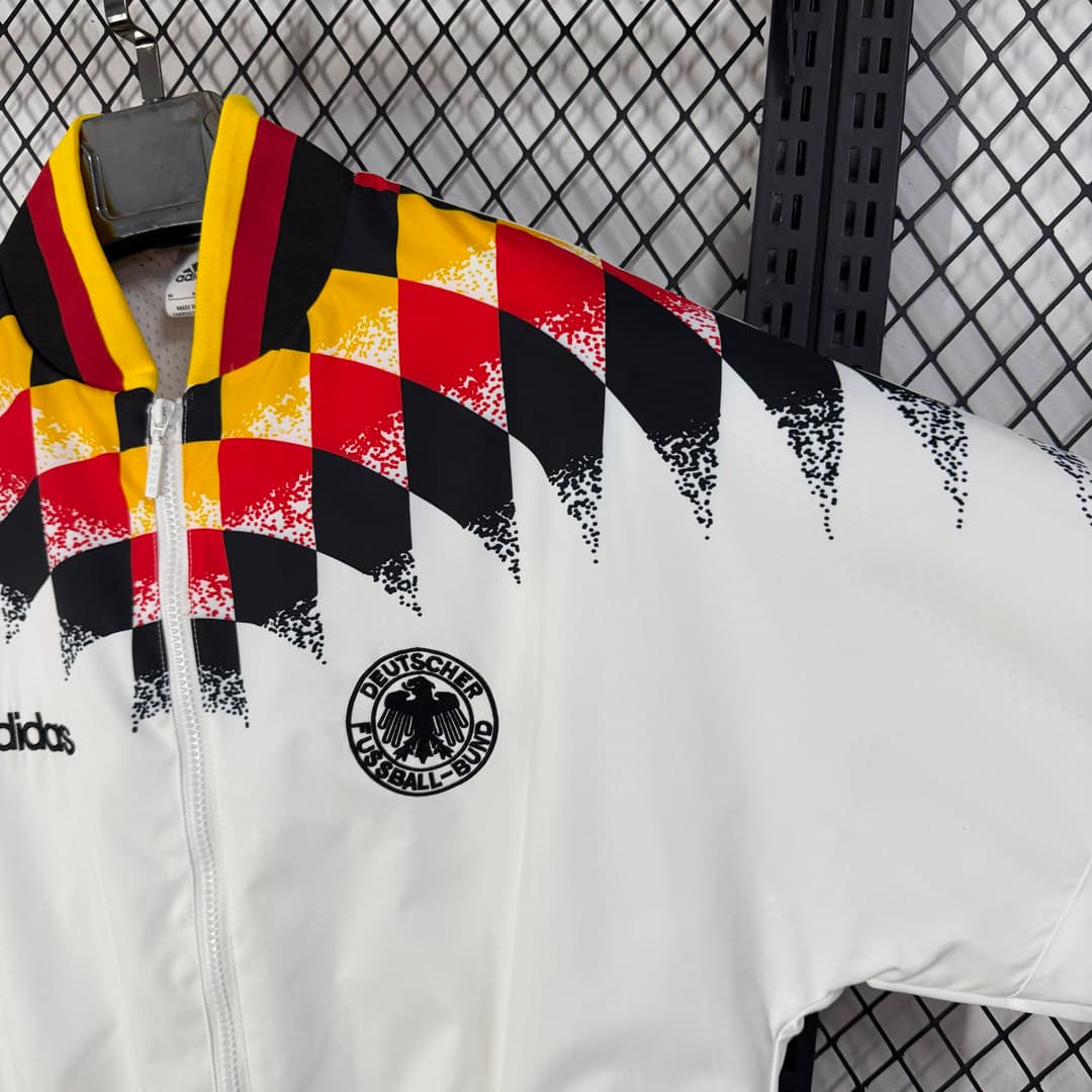 1994 Germany White Retro Track Jacket detalj 5