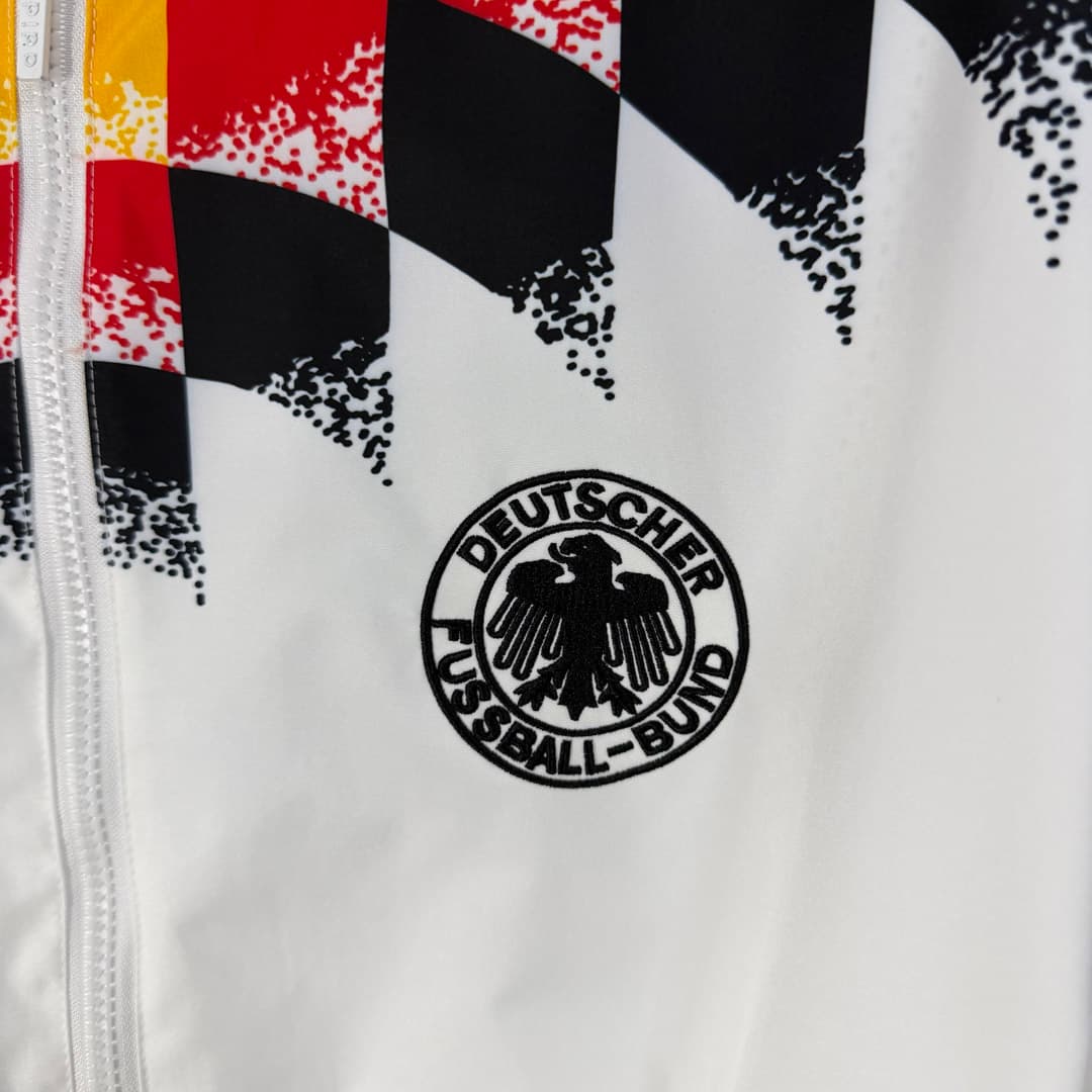 1994 Germany White Retro Track Jacket detalj 6