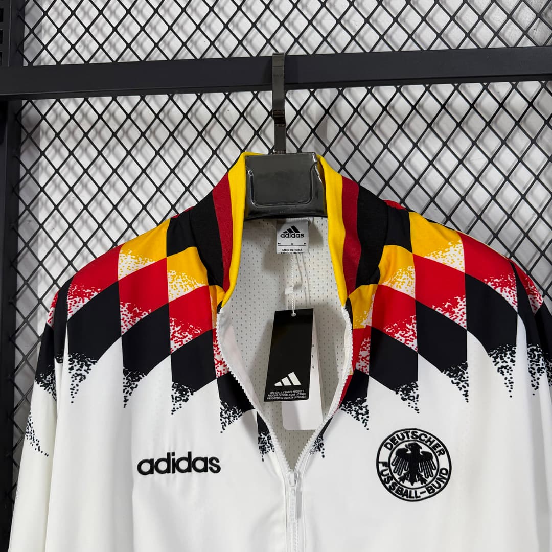 1994 Germany White Retro Track Jacket detalj 7